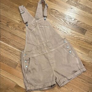 Tan Overalls with Pockets
